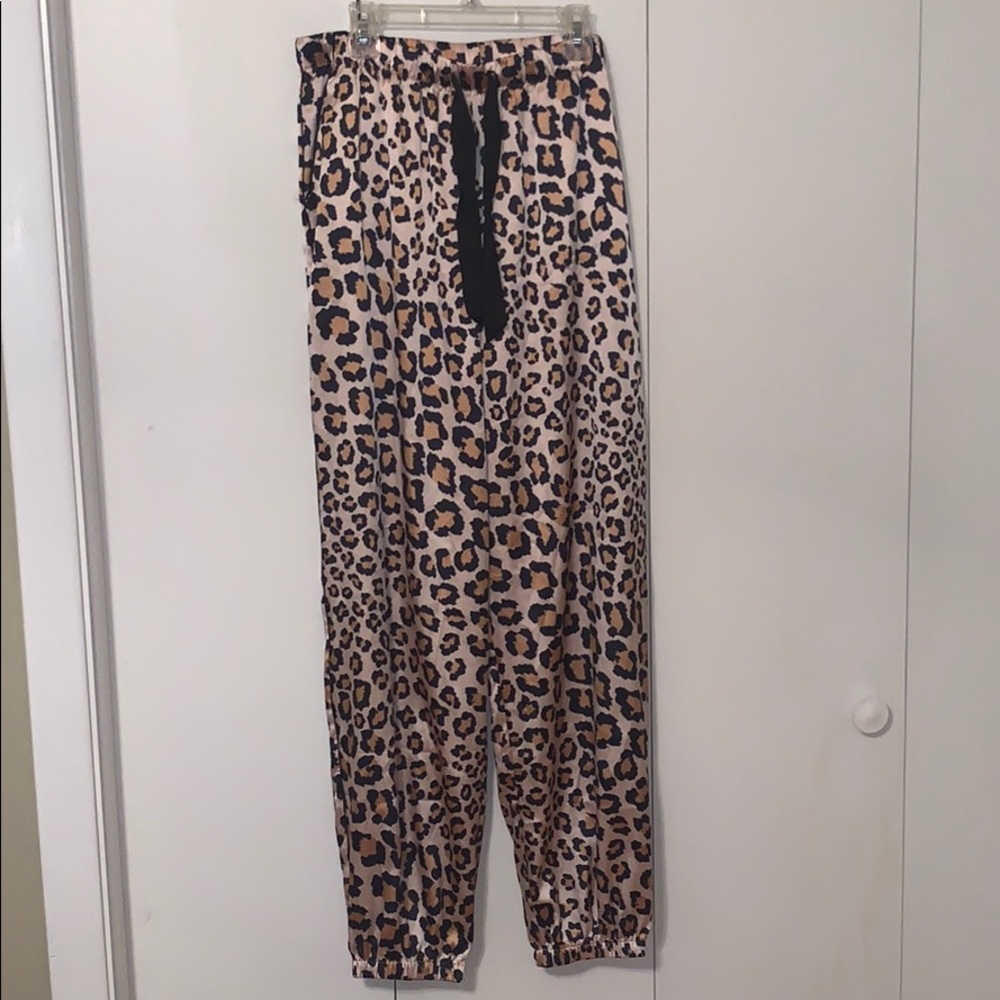 Silk Cheetah pajama pants from VS